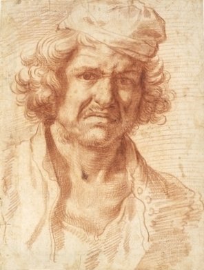 Self-portrait of Nicolas Poussin from 1630, while recovering from a serious illness