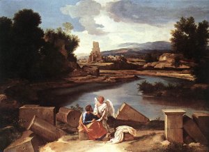 Landscape with St Matthew and the Angel c. 1645