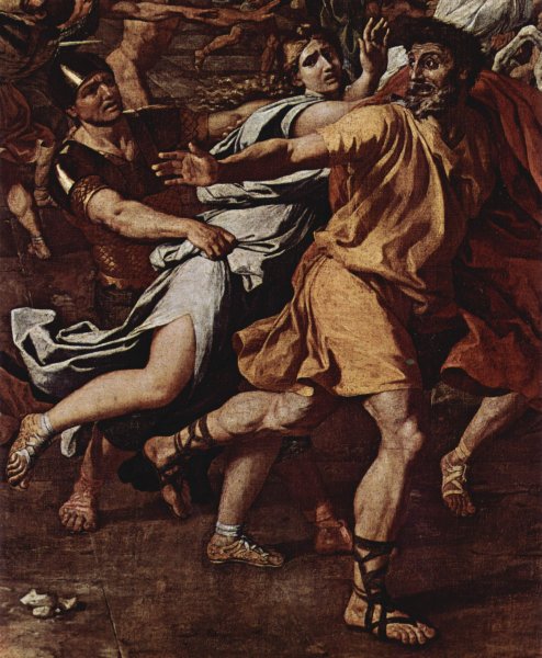 The Rape of the Sabine women, detail