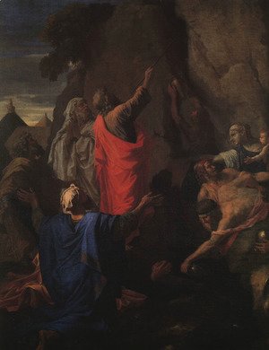 Nicolas Poussin - Moses Bringing Forth Water from the Rock (detail) 1649